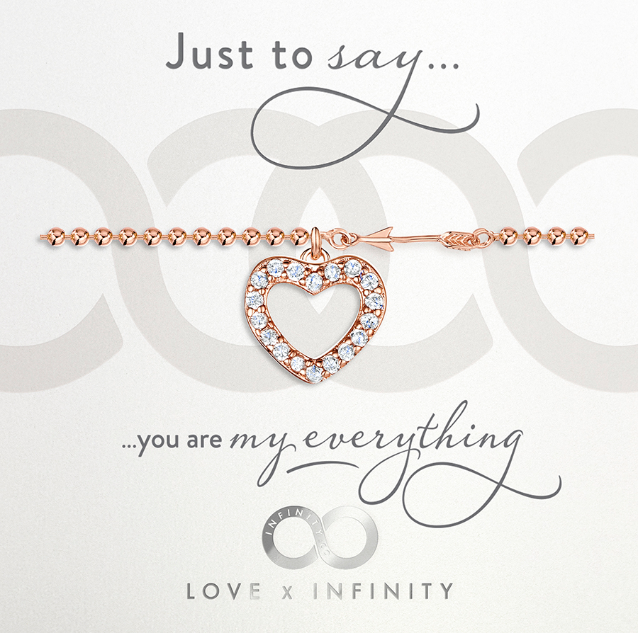 LXI Hearts & Arrows Bracelet - Rose Gold – Infinity & Co
