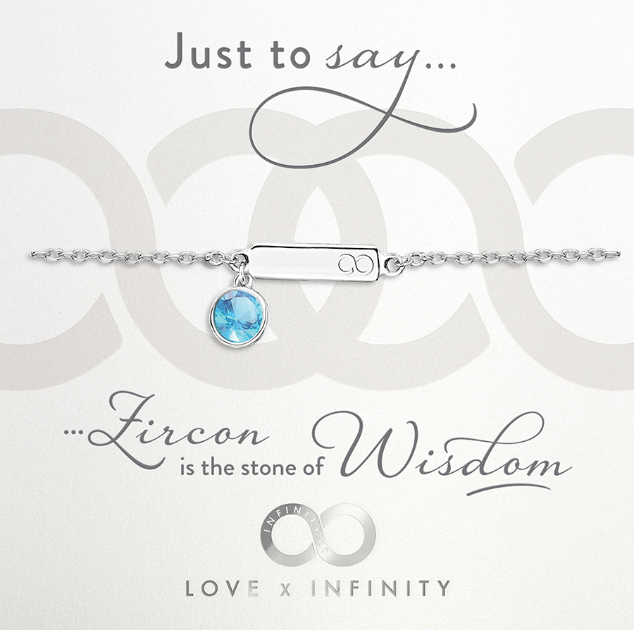 Infinity hot sale birthstone bracelet