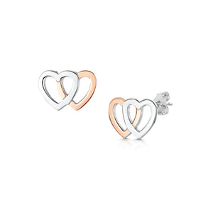 LXI Double Heart Earrings