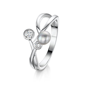 Grace Ring - Silver Ring - Rhodium Ring