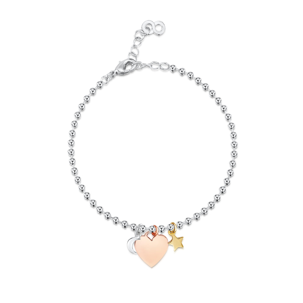 LXI Heart Moon & Stars Bracelet – Infinity & Co