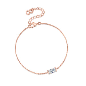 LXI Baguette Bracelet- Rose Gold