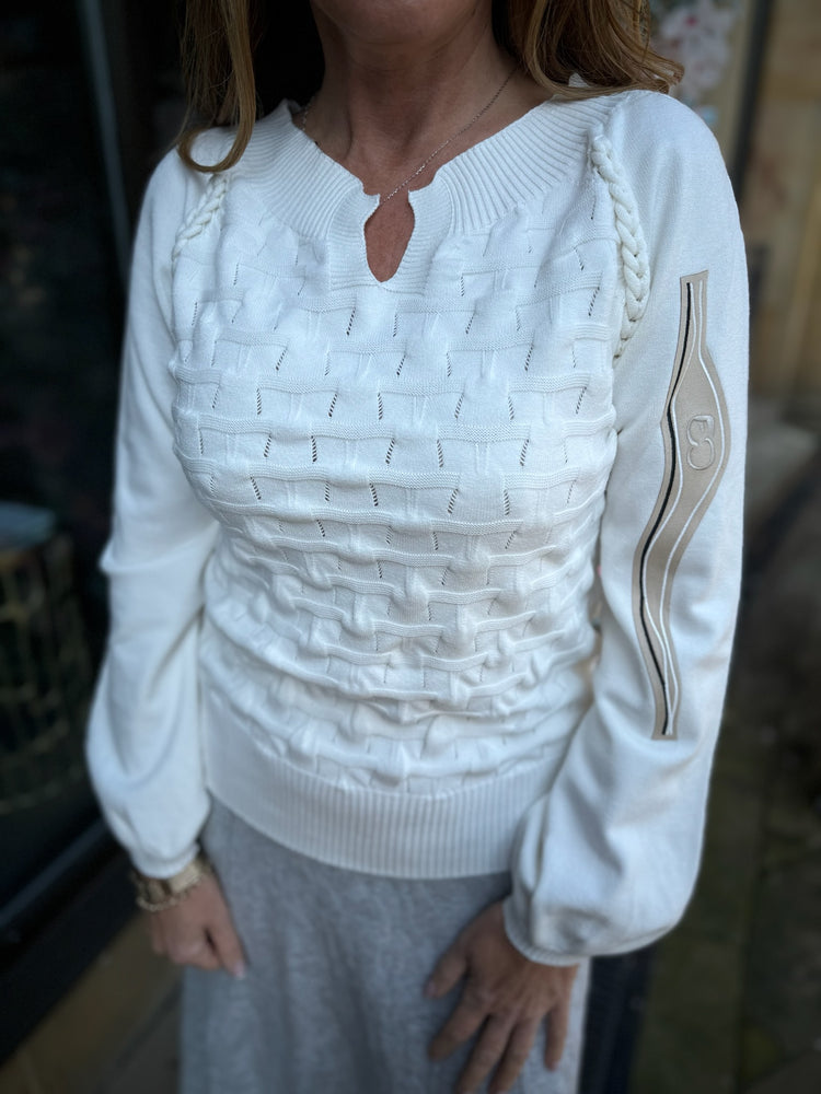 Elisa Cavaletti Cream Jumper