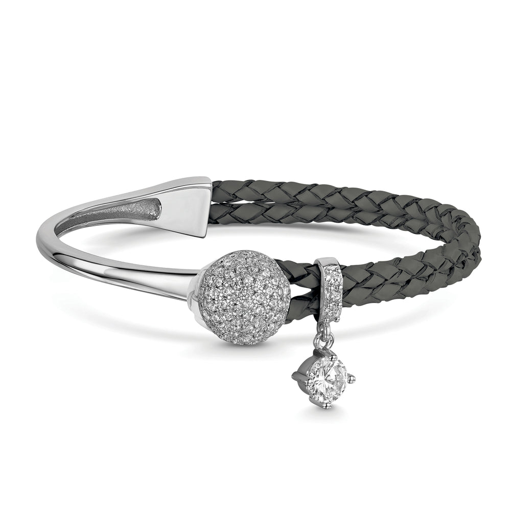 Dianna Leather Bracelet - Slate