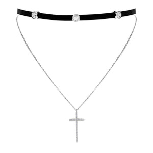 Faith Choker - Rhodium