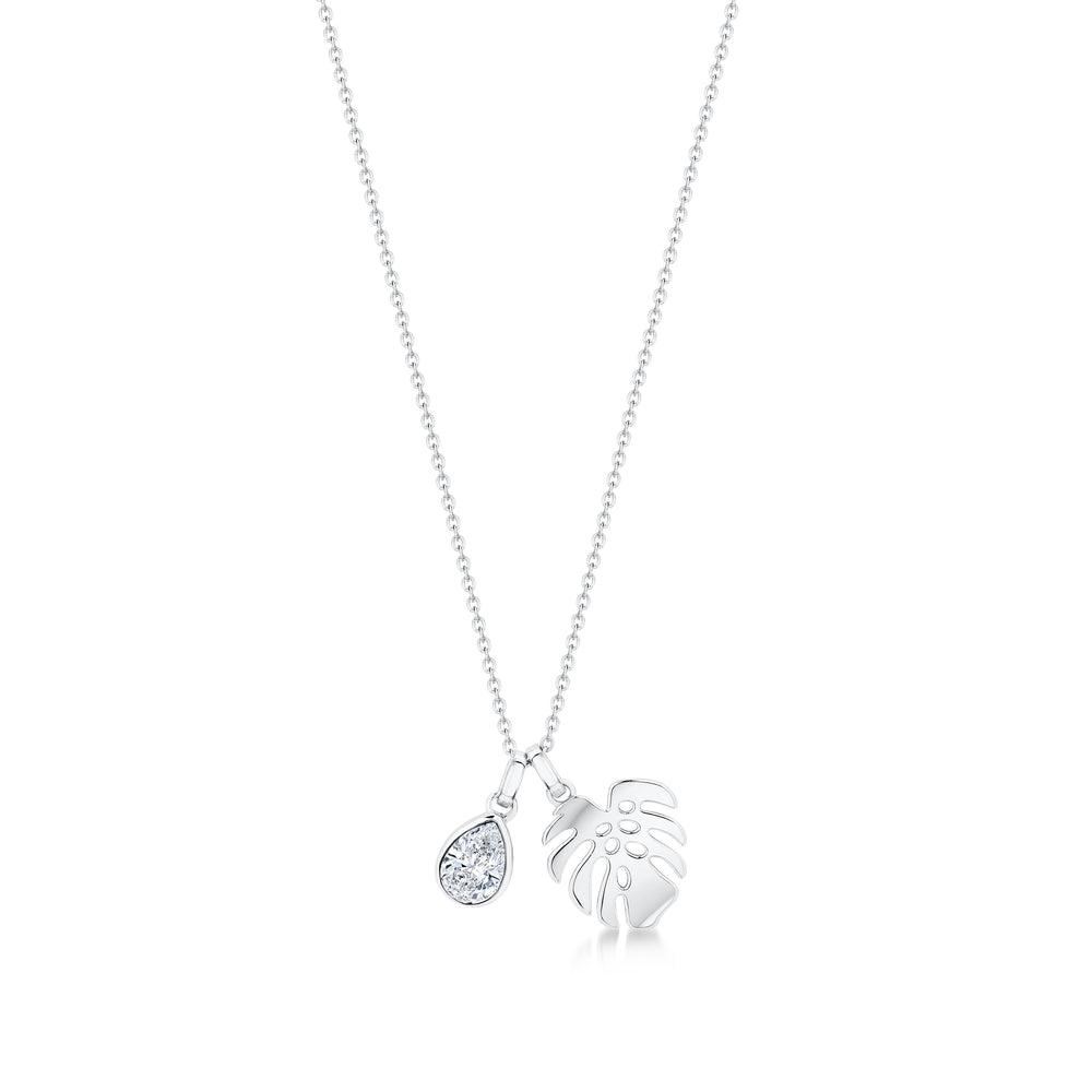 Florence Pendant - Rhodium