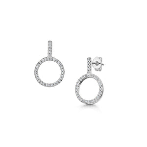 erica earring rhodium