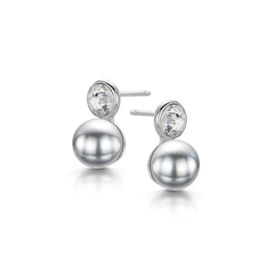 
            
                Load image into Gallery viewer, Grace Earrings -Silver Earrings - Rhodium Earrings
            
        
