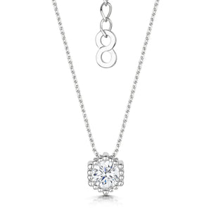 
            
                Load image into Gallery viewer, rhodium solitaire pendant
            
        