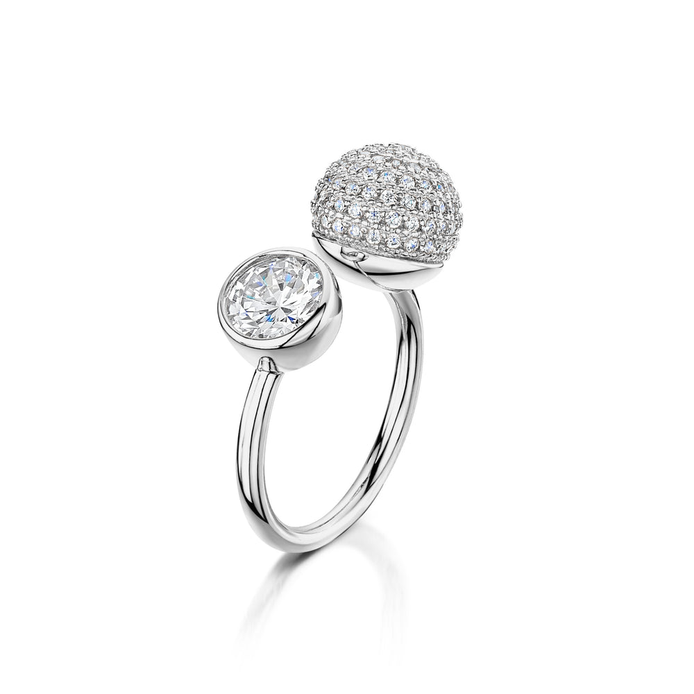 
            
                Load image into Gallery viewer, sophia ring rhodium 
            
        