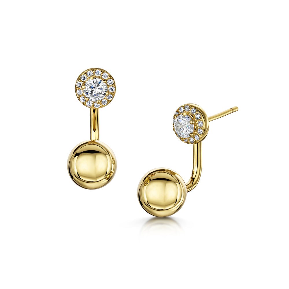 sophia gold interchangeable earrings