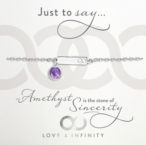 
            
                Load image into Gallery viewer, LXI Birthstone Bracelet Amethyst/February
            
        