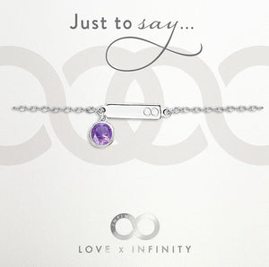 
            
                Load image into Gallery viewer, LXI Birthstone Bracelet Amethyst/February
            
        