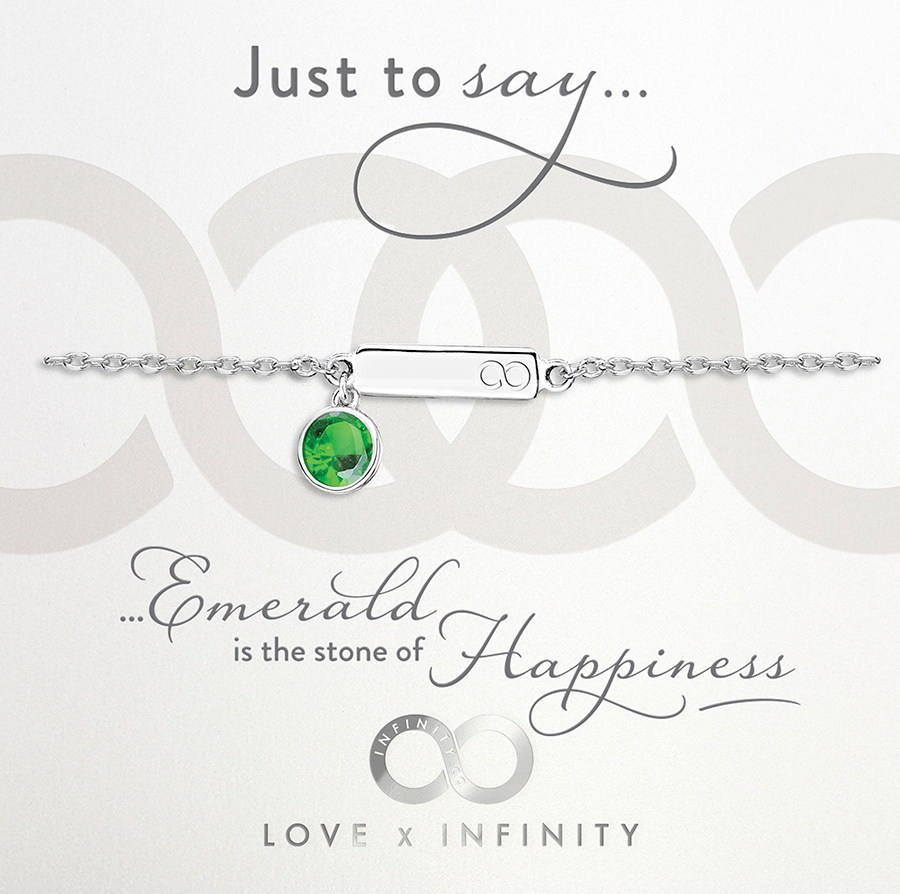 LXI Birthstone Bracelet Emerald/May