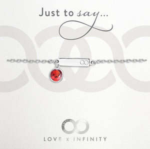 
            
                Load image into Gallery viewer, LXI Birthstone Bracelet Ruby/July
            
        
