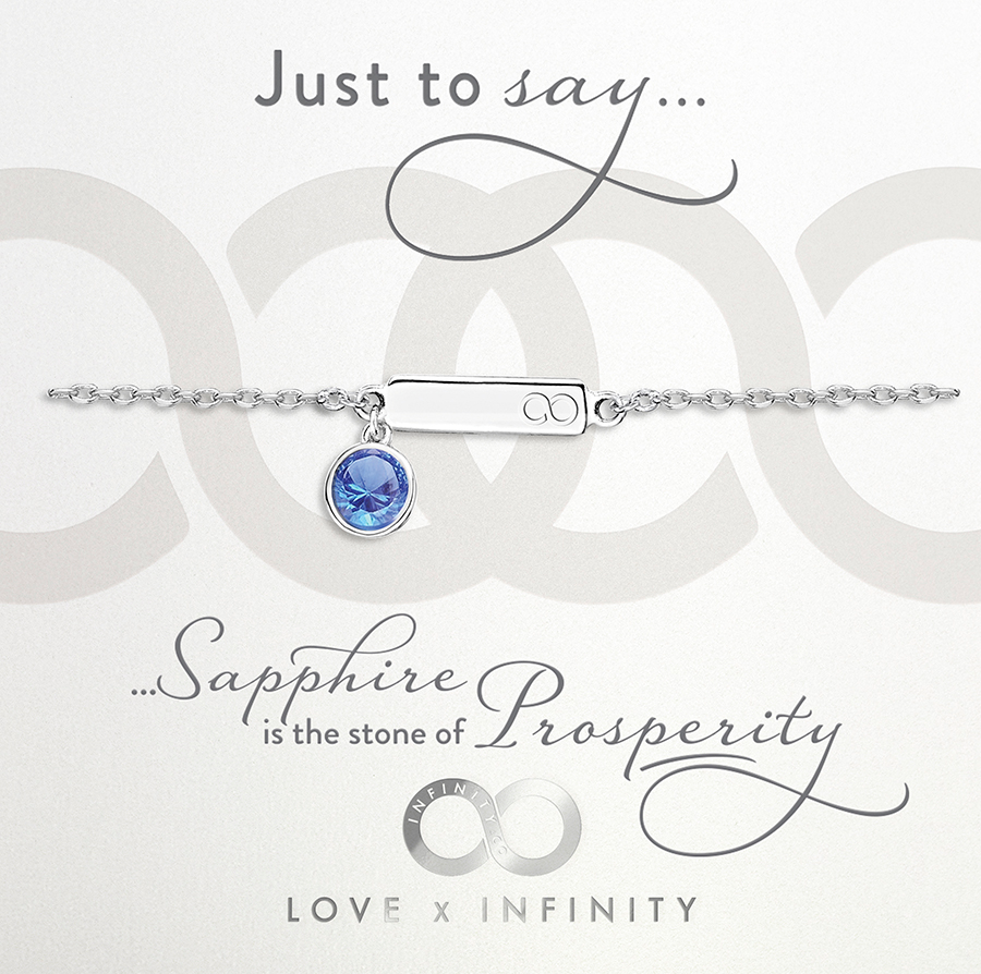 LXI Birthstone Bracelet Sapphire/September
