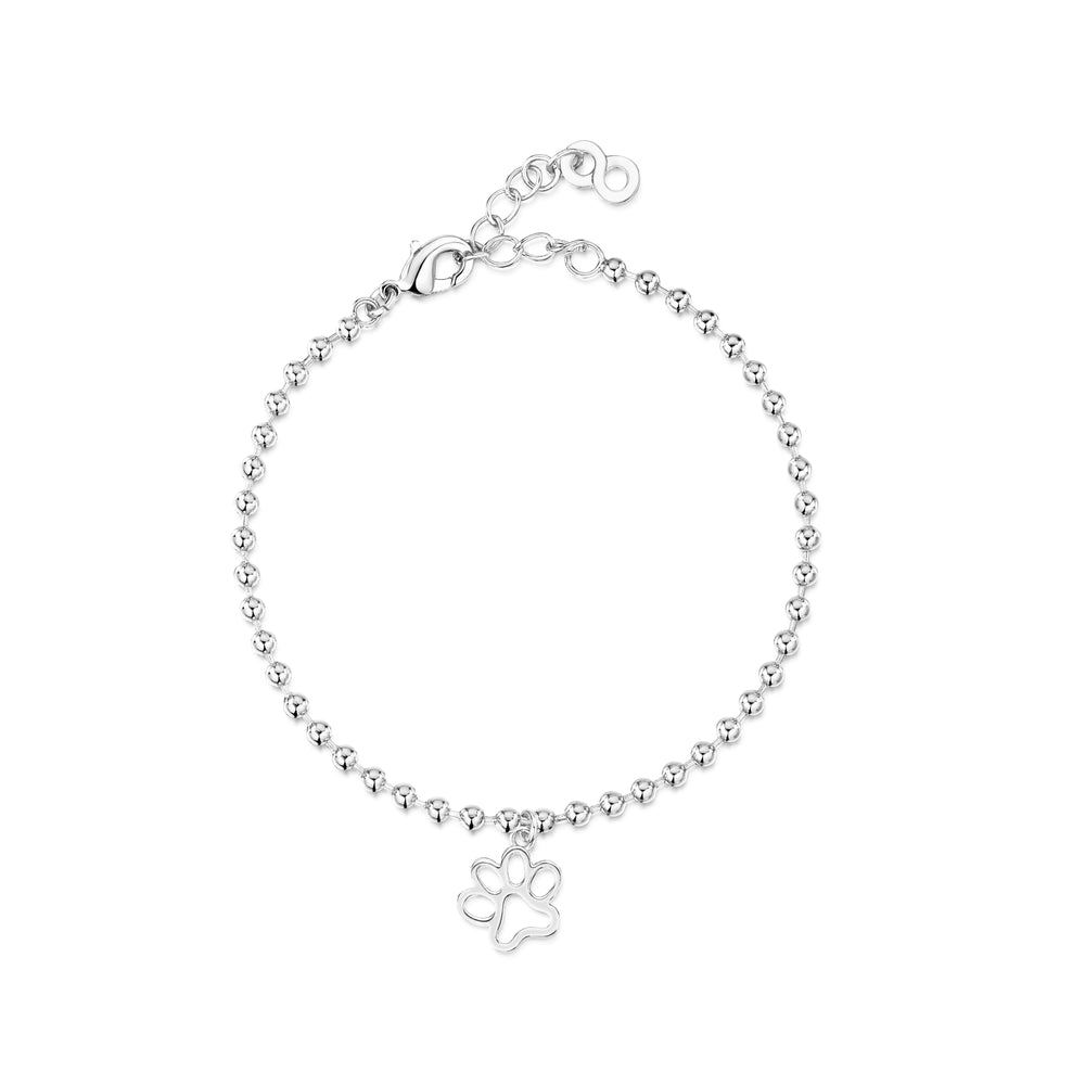 
            
                Load image into Gallery viewer, LXI Paw Print Bracelet Rhodium
            
        