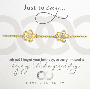LXI Forget Me Not Bracelet - Gold