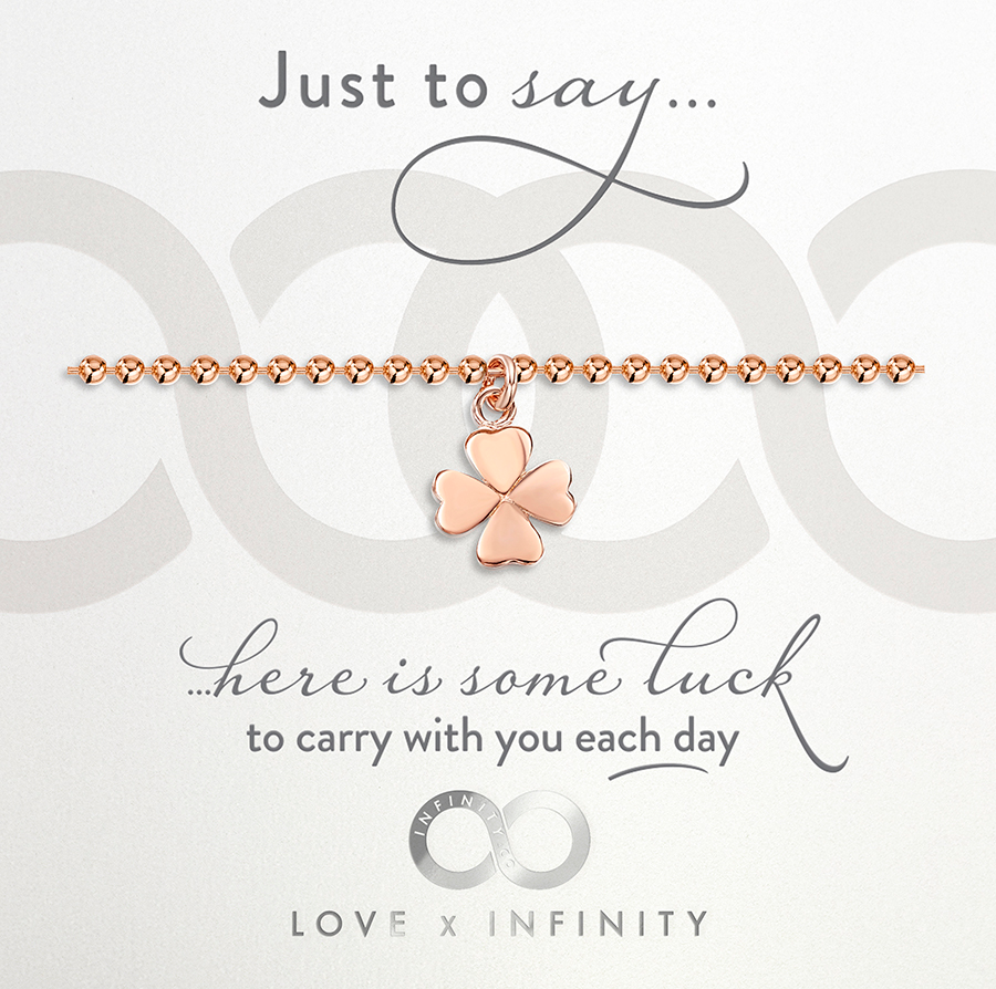 
            
                Load image into Gallery viewer, LXI Four Leaf Clover Bracelet - Rose Gold
            
        