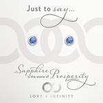 LXI Birthstone Earrings Sapphire/September