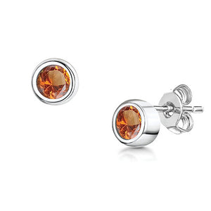 LXI Birthstone Earrings Topaz/November