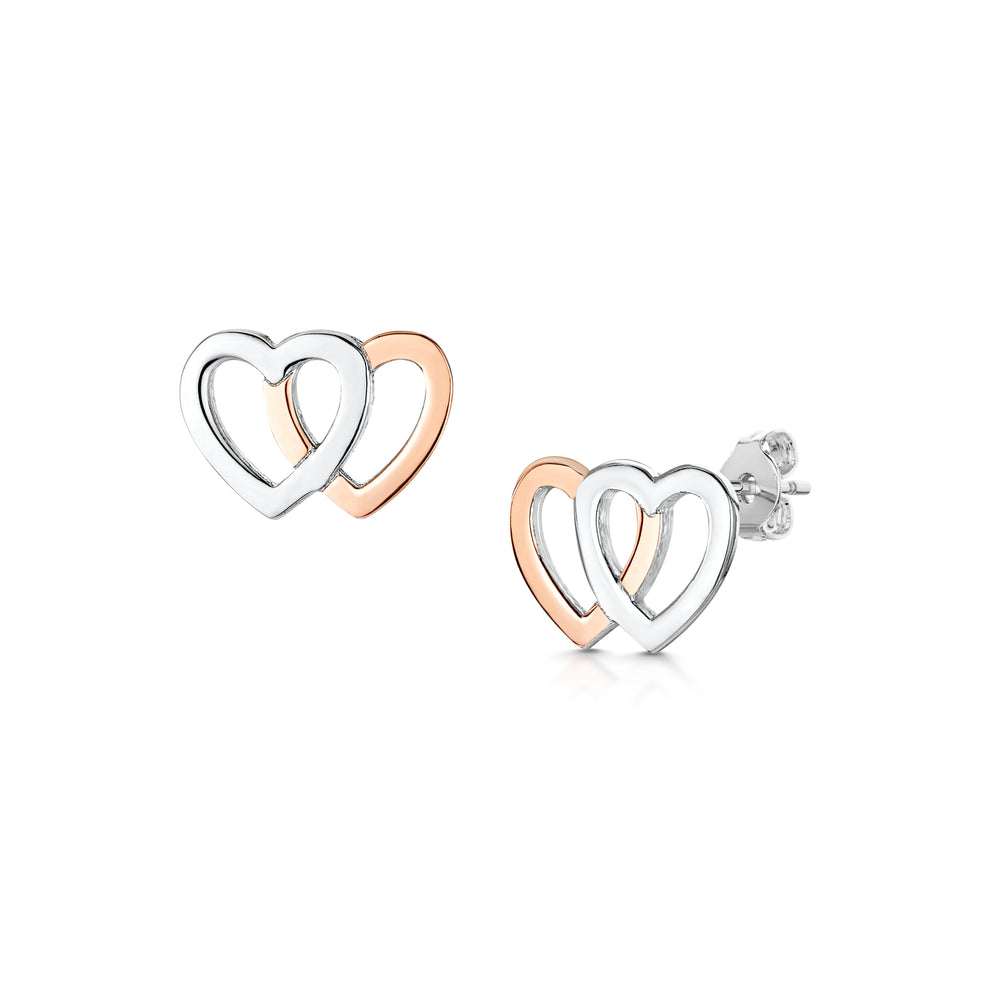 
            
                Load image into Gallery viewer, LXI Double Heart Earrings
            
        