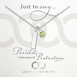 
            
                Load image into Gallery viewer, LXI Birthstone Pendant Peridot/August
            
        