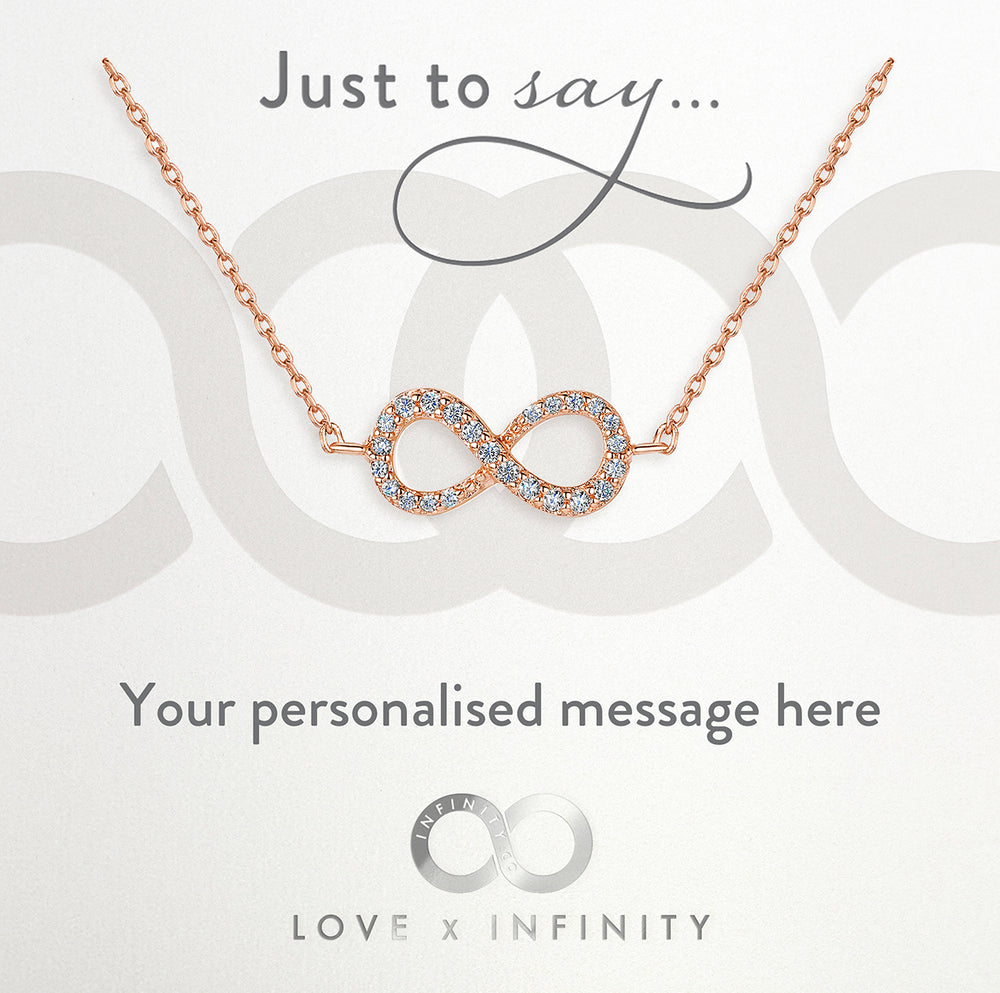 LXI Infinity Pendant Rose Gold