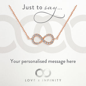 LXI Infinity Pendant Rose Gold