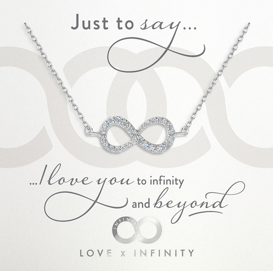 
            
                Load image into Gallery viewer, LXI Infinity Pendant Rhodium
            
        