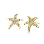 Michelle Earring- 'starfish' - Gold/Clear