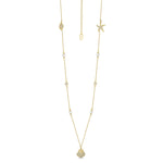 Michelle Necklace - Gold/Clear